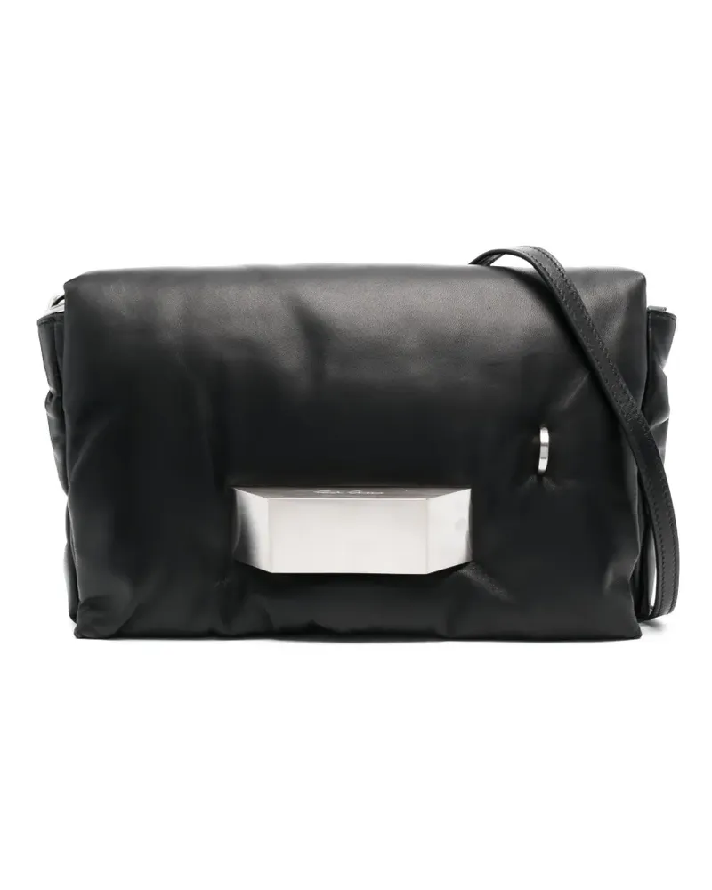 Rick Owens Schultertasche mit Finish - Schwarz Schwarz
