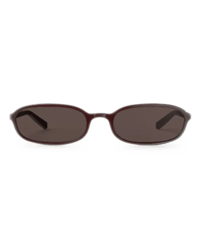ROTATE Birger Christensen x Chimi oval-frame burgundy sunglasses Rot