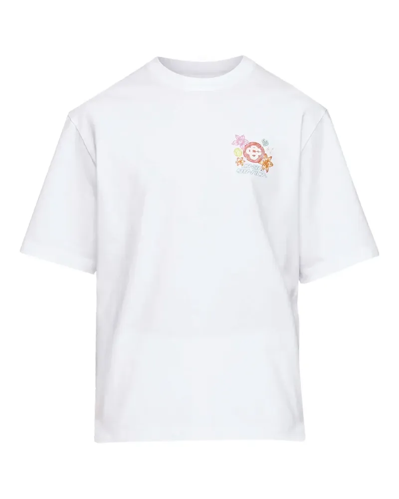 Casablanca Paris Collage cotton T-shirt - Weiß Weiß