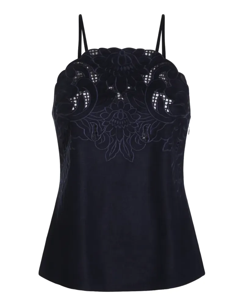 Twin-Set floral tank top - Blau Blau