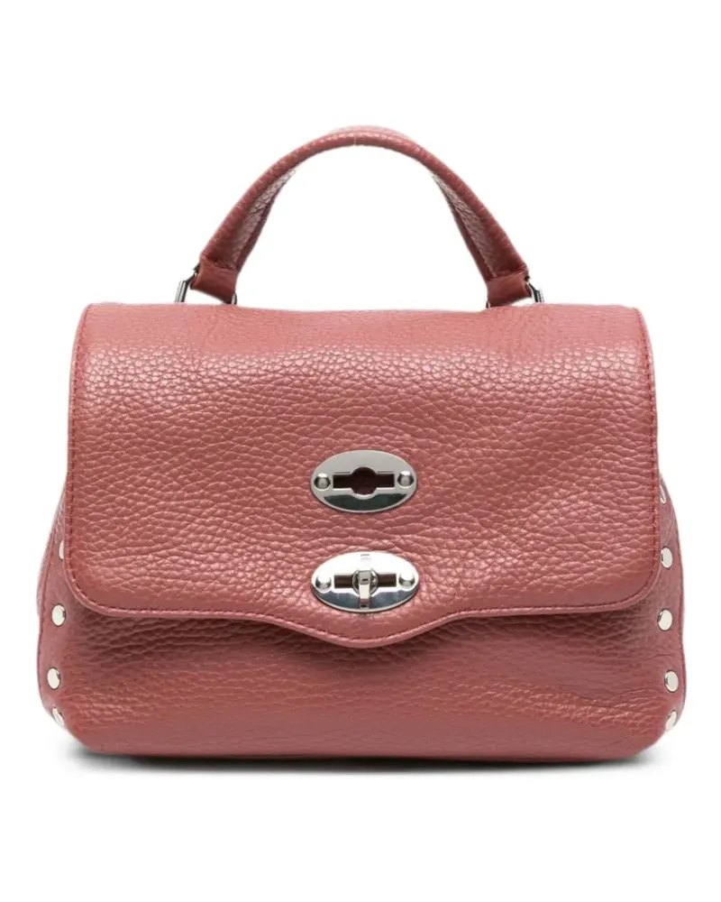 Zanellato Mini Postina Daily Tote Bag mit Nieten - Rot Rot