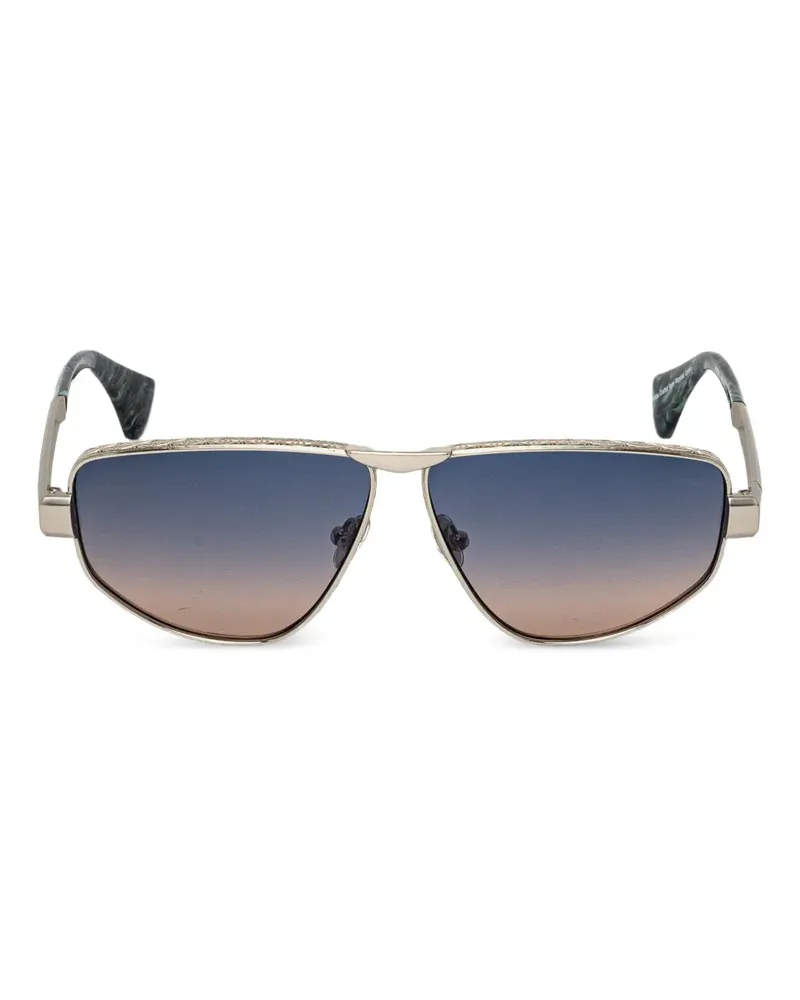 Vivienne Westwood Sonnenbrille mit geometrischem Gestell - Silber Silber