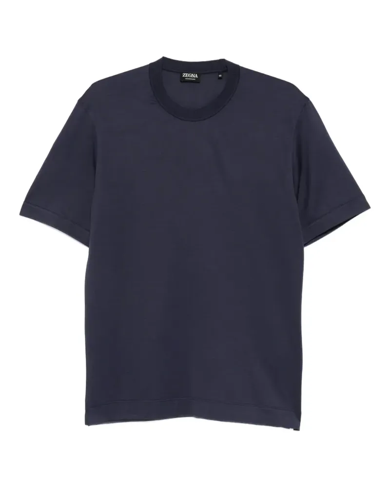 Ermenegildo Zegna Gestreiftes T-Shirt - Blau Blau