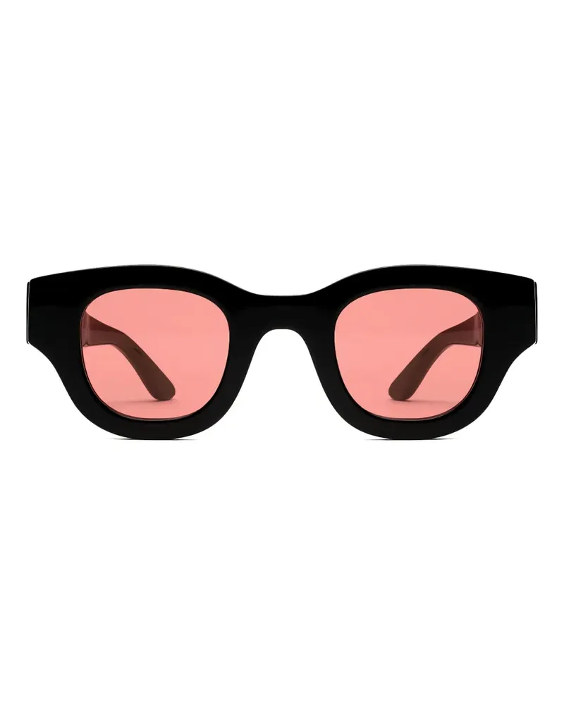 Thierry Lasry Sonnenbrille mit eckigem Gestell - Schwarz Schwarz