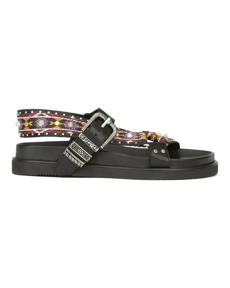 ash Unica buckle sandals - Schwarz Schwarz