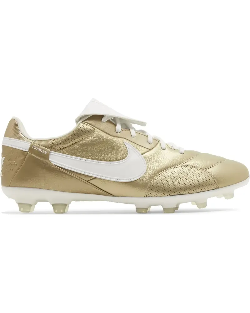 Nike Premier 3 FG "Metallic Gold Grain" Sneakers Gold