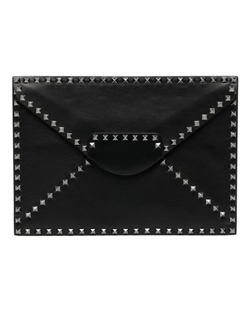 Valentino Garavani Clutch mit Kristallverzierung - Schwarz Schwarz