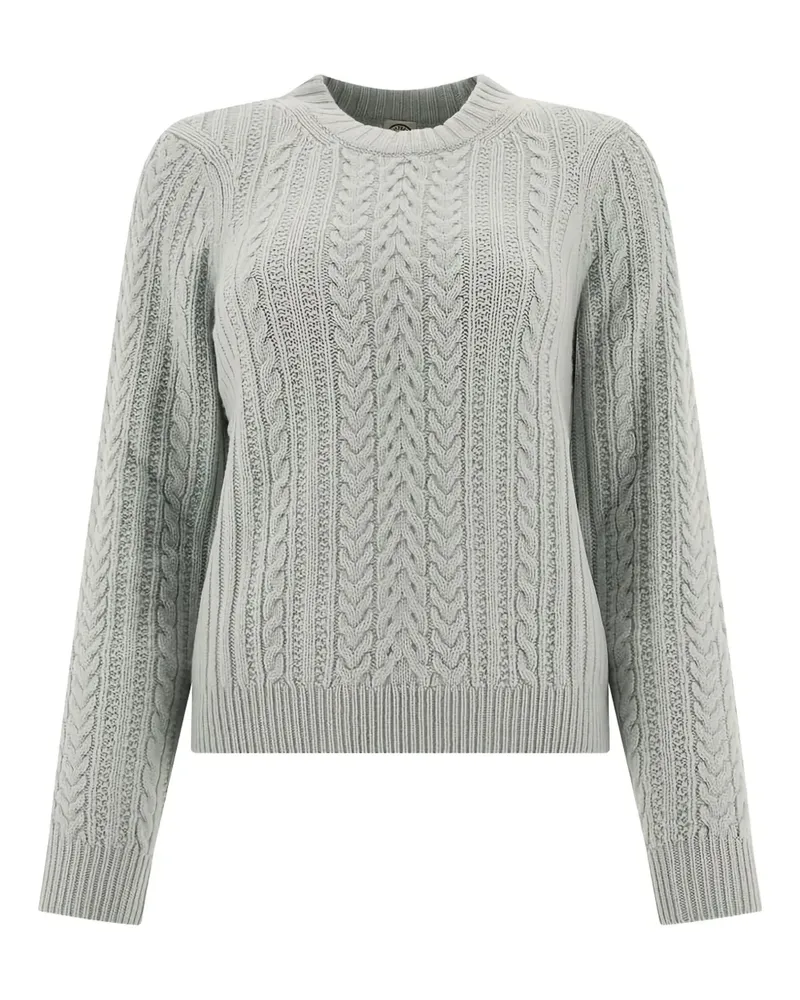 Inès de la Fressange Gerippter Pullover mit Zopfmuster - Grün Grün