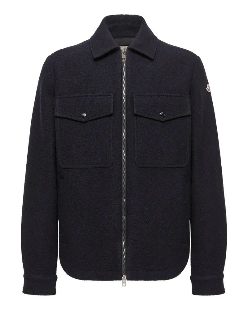 Moncler Hemdjacke mit Reißverschluss - Blau Blau