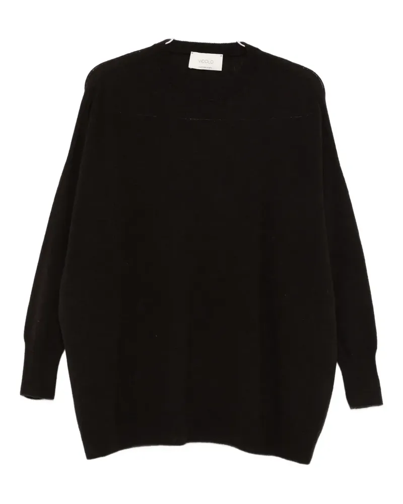 VICOLO Pullover mit Rundhalsausschnitt - Braun Braun