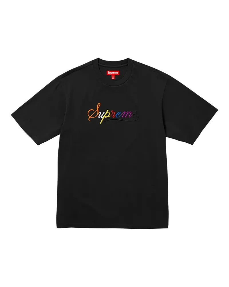 Supreme Being cursive-logo T-shirt - Schwarz Schwarz