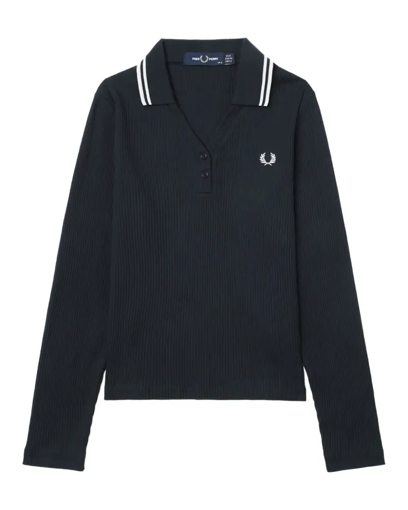 Fred Perry Gerippter Pullover - Blau Blau