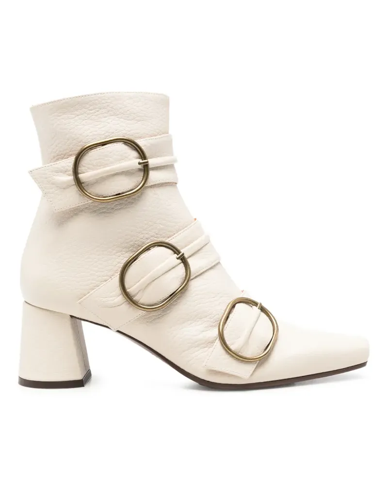 Chie Mihara Adila buckle-detail ankle boots - Nude Nude