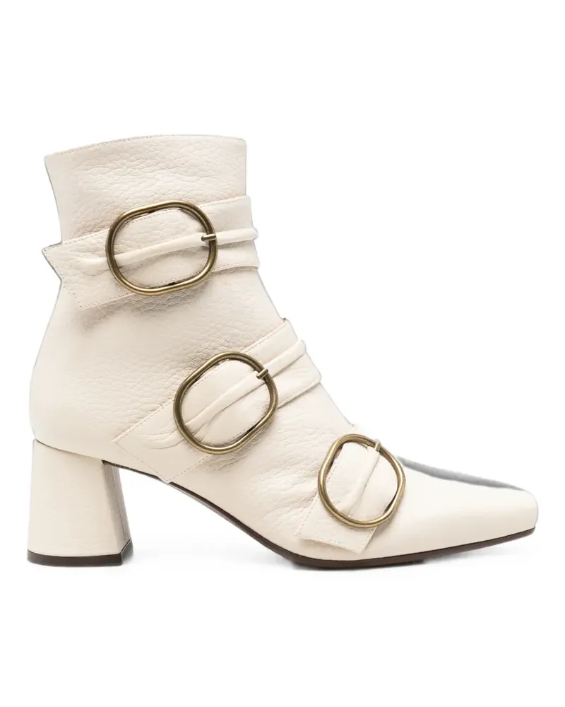 Chie Mihara Adila buckle-detail ankle boots - Nude Nude