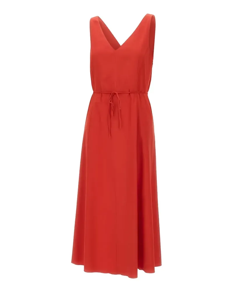 Vince drawstring V-neck midi dress - Rot Rot