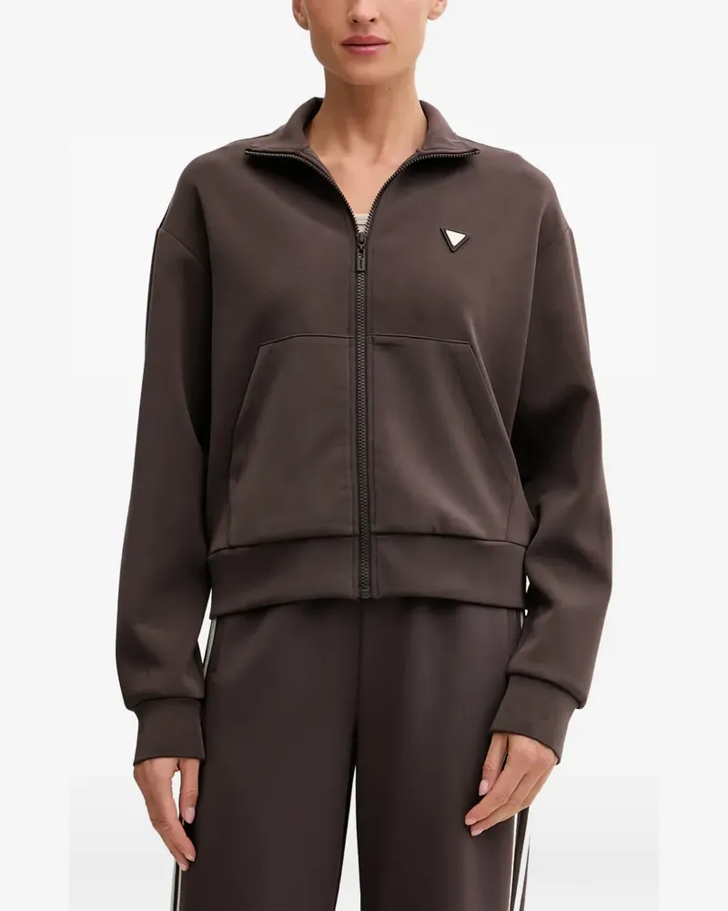 Guess Sweatshirt mit Stehkragen - Braun Braun