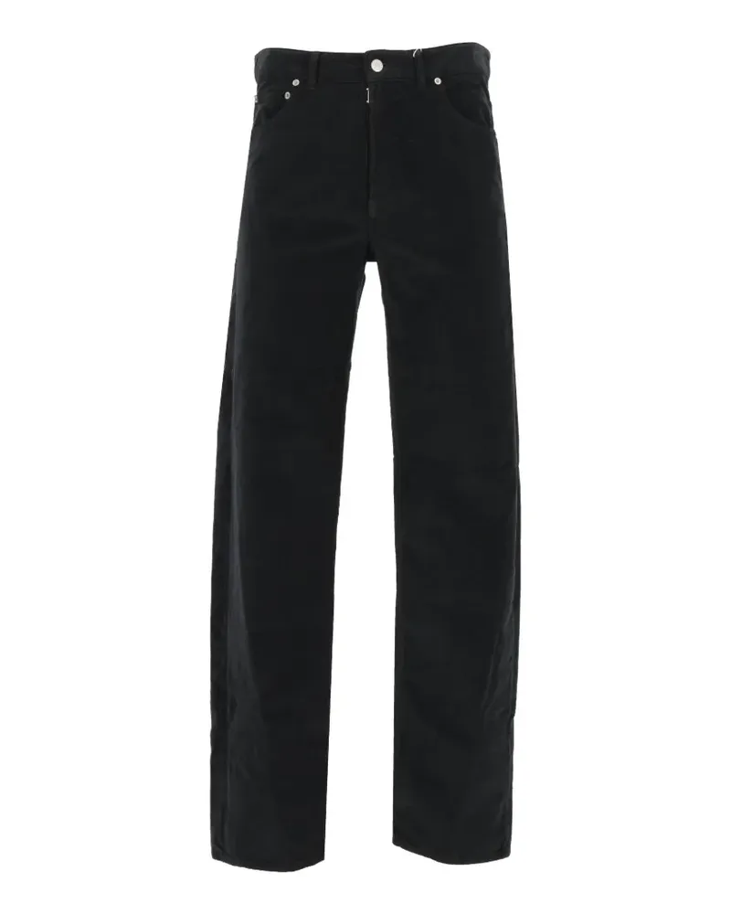 Maison Margiela overdyed moleskin trousers - Schwarz Schwarz
