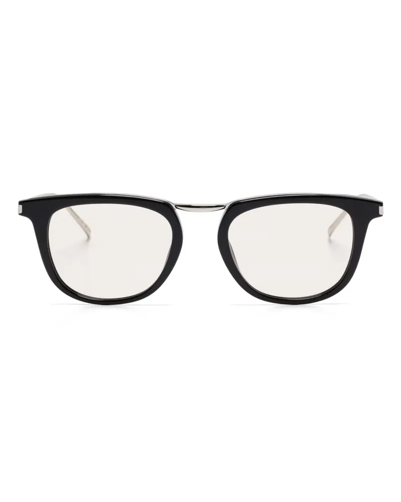 Saint Laurent Brille mit eckigem Gestell - Schwarz Schwarz