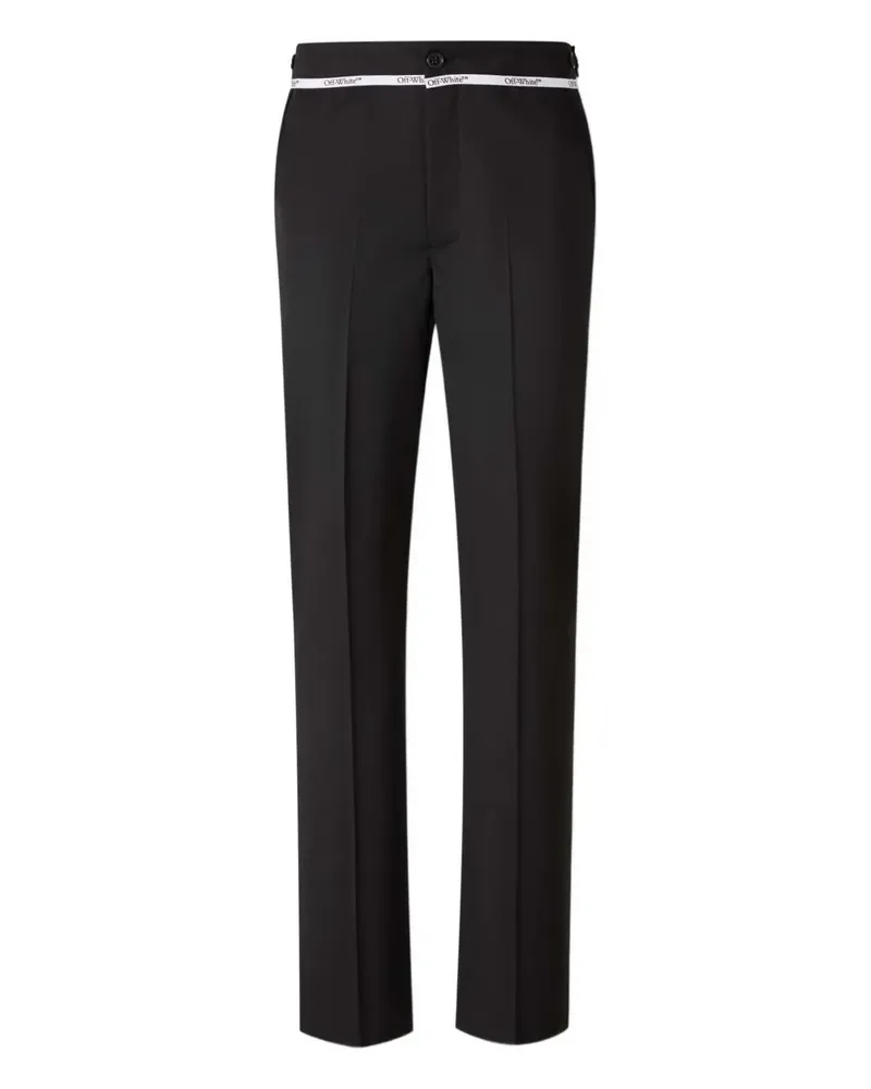 OFF-WHITE Hose mit Logo-Stickerei - Schwarz Schwarz