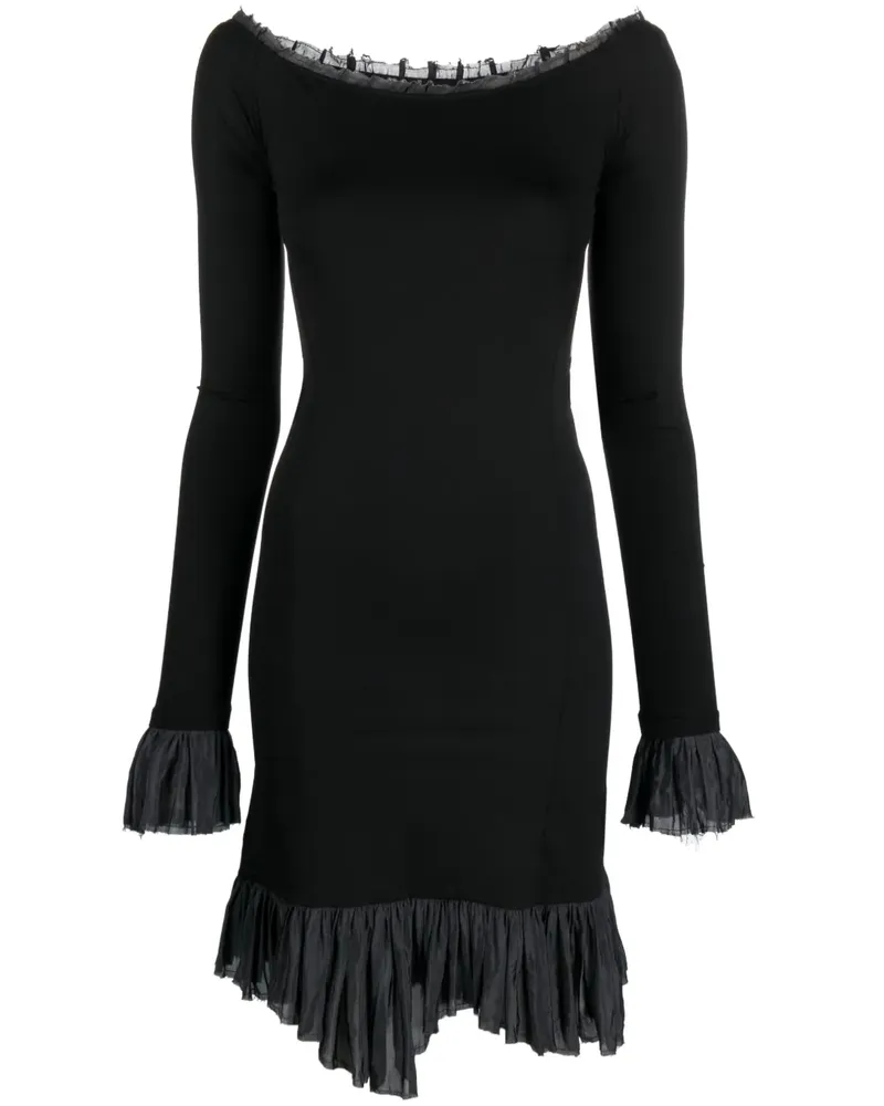 Maison Margiela Schulterfreies Kleid - Schwarz Schwarz