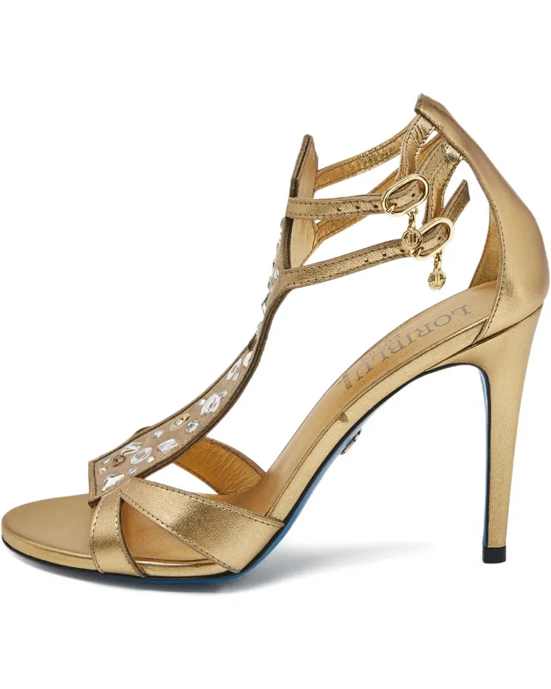 Loriblu crystal-studded buckle sandals - Gold Gold