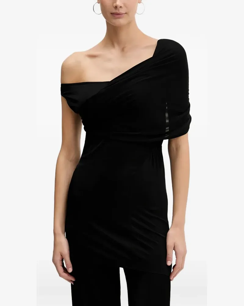 Rick Owens Lilies Sahara off-shoulder top - Schwarz Schwarz
