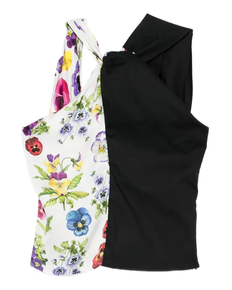 Vivetta flora-print top - Weiß Weiß