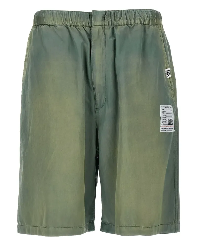 MIHARAYASUHIRO Aged Satin Bermudas - Grün Grün