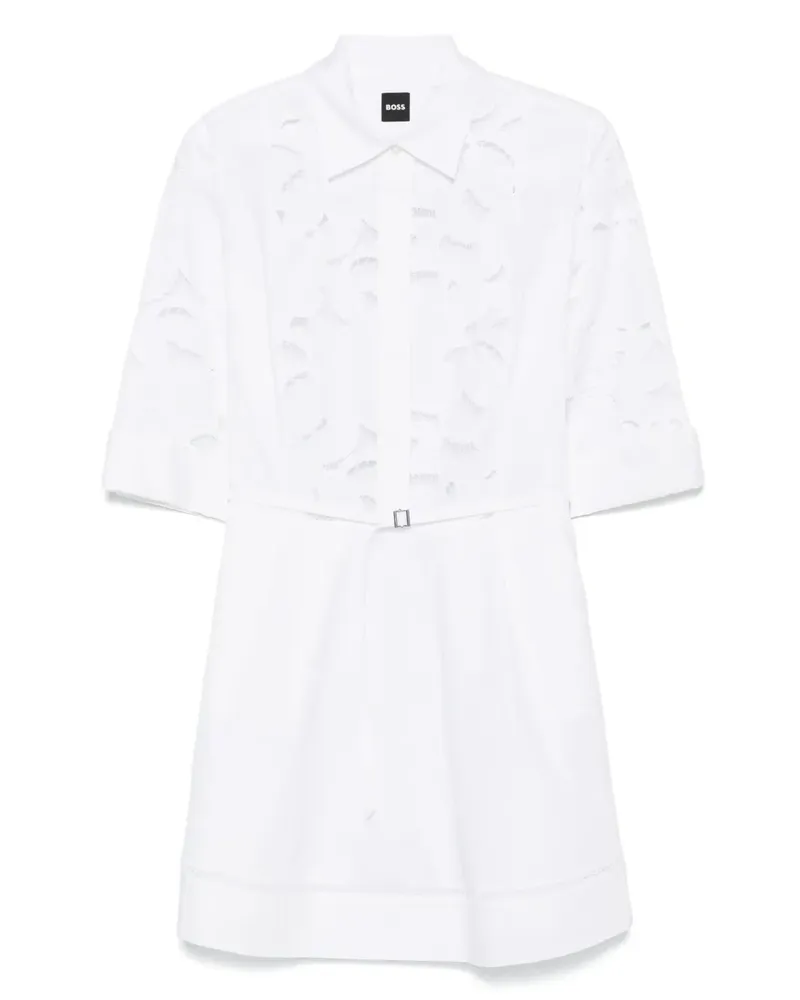 HUGO BOSS Derodi Minikleid - Weiß Weiß