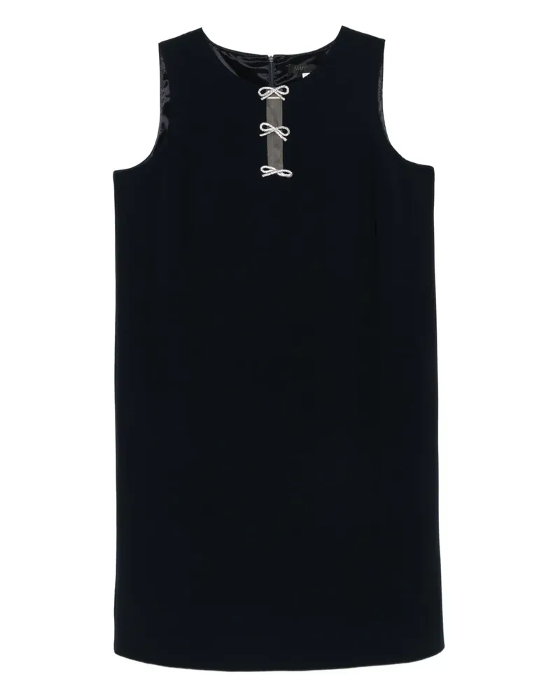 Marina Rinaldi Minikleid mit Schleifen - Blau Blau