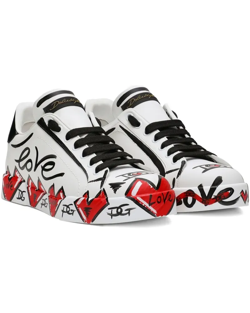 Dolce & Gabbana Portofino Sneakers - Weiß Weiß