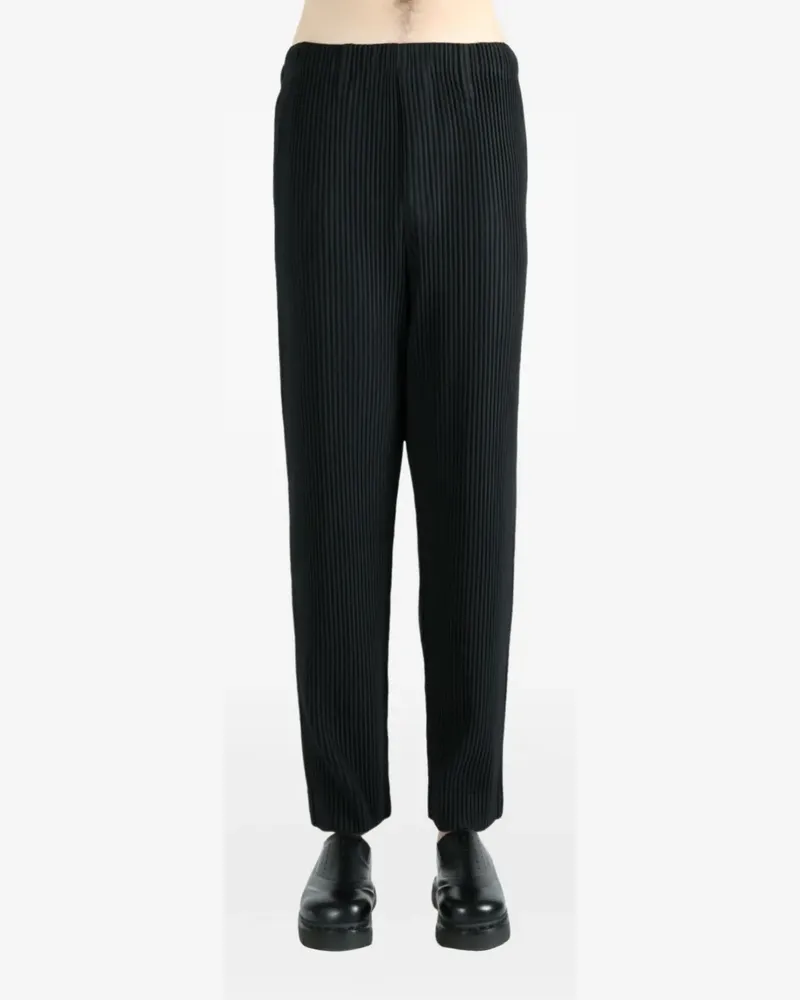 Issey Miyake pleated trousers - Schwarz Schwarz