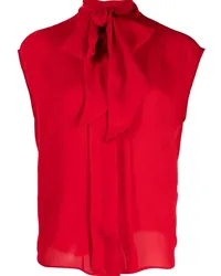 Moschino Bluse mit Schnürung Rot