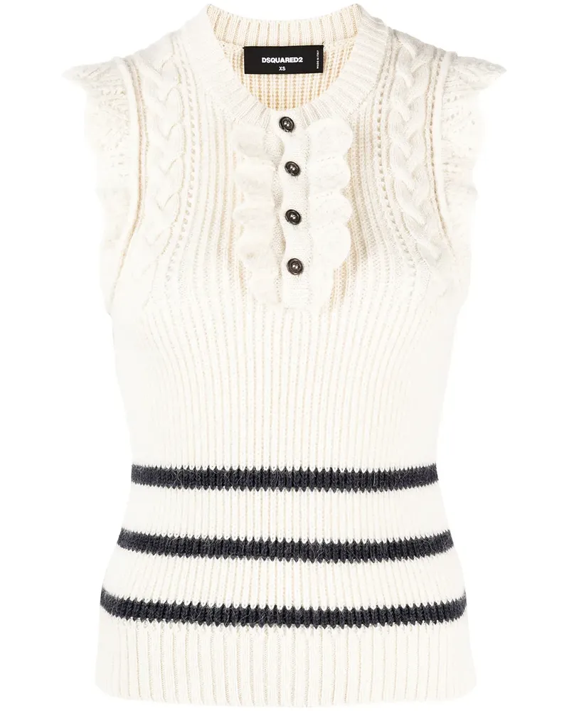 Dsquared2 Top mit Rüschen - Nude Nude