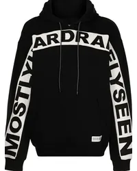 Mostly Heard Rarely Seen Hoodie mit Logo-Print Schwarz