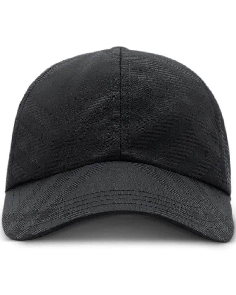 Burberry Karierte Baseballkappe - Schwarz Schwarz