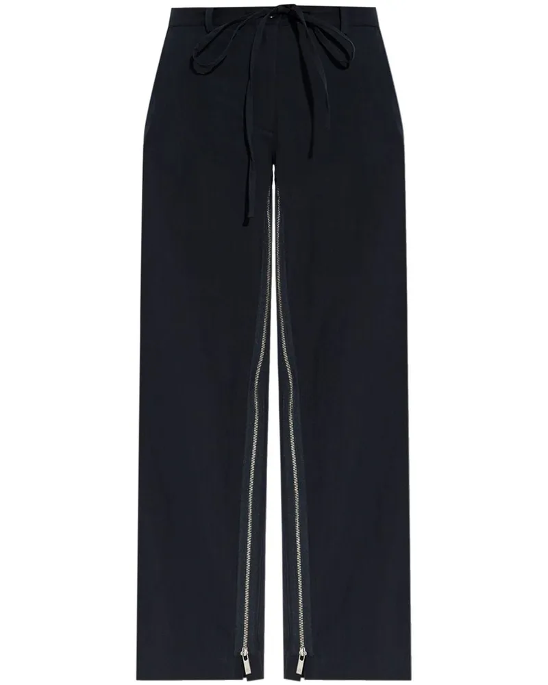 Helmut Lang Hose mit Reißverschlüssen - Blau Blau