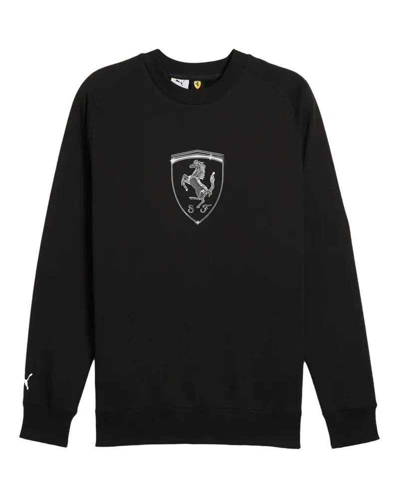 Puma x Scuderia Ferrari Sweatshirt mit Shield-Print - Schwarz Schwarz