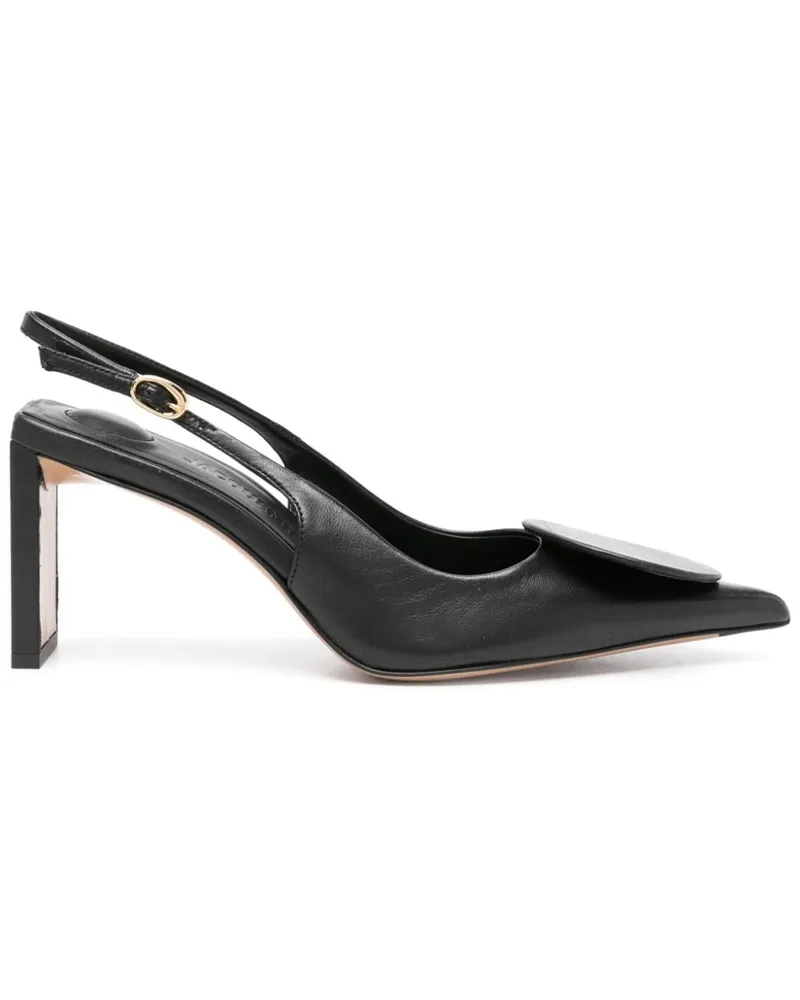 Jacquemus Les Slingbacks Duelo Hautes Pumps 80mm - Schwarz Schwarz