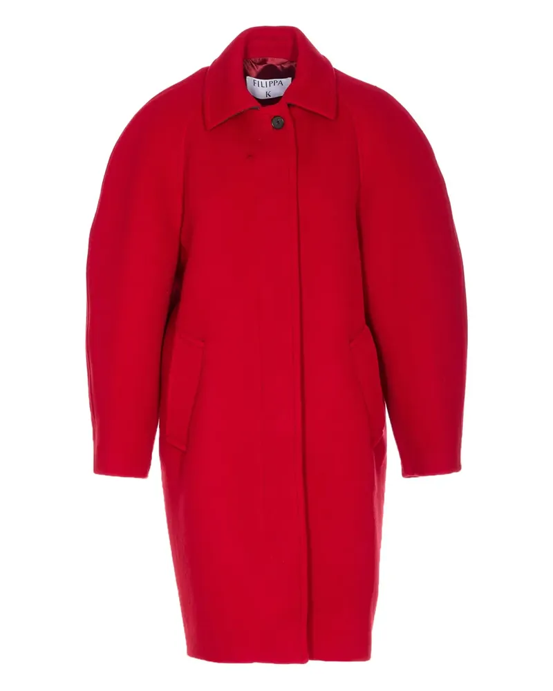 Filippa K Cocoon frontal-button coat - Rot Rot