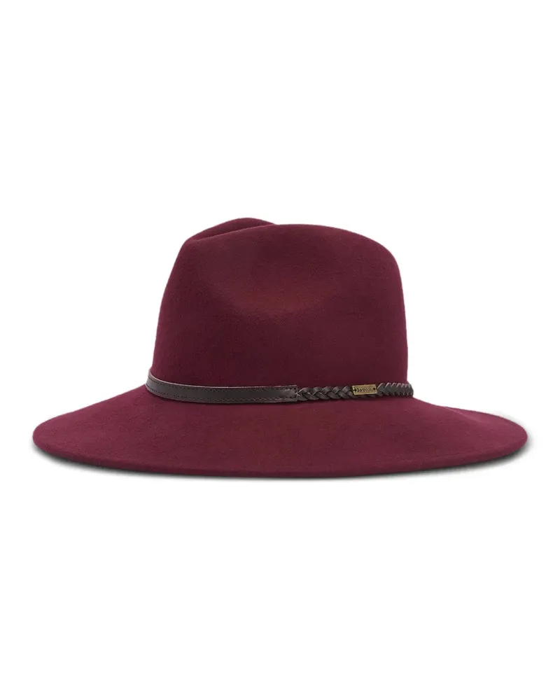 Barbour Tack Fedora mit Flechtbesatz - Rot Rot