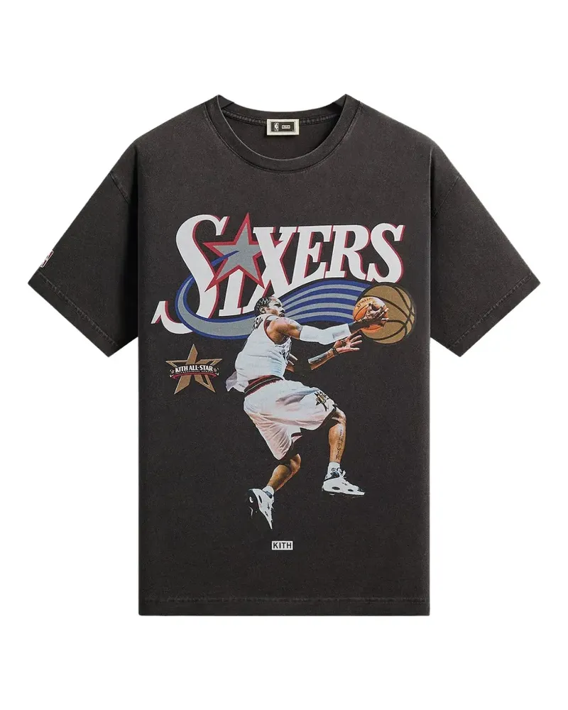 KITH x NBA Philadelphia 76ers Allen Iverson T-shirt - Schwarz Schwarz