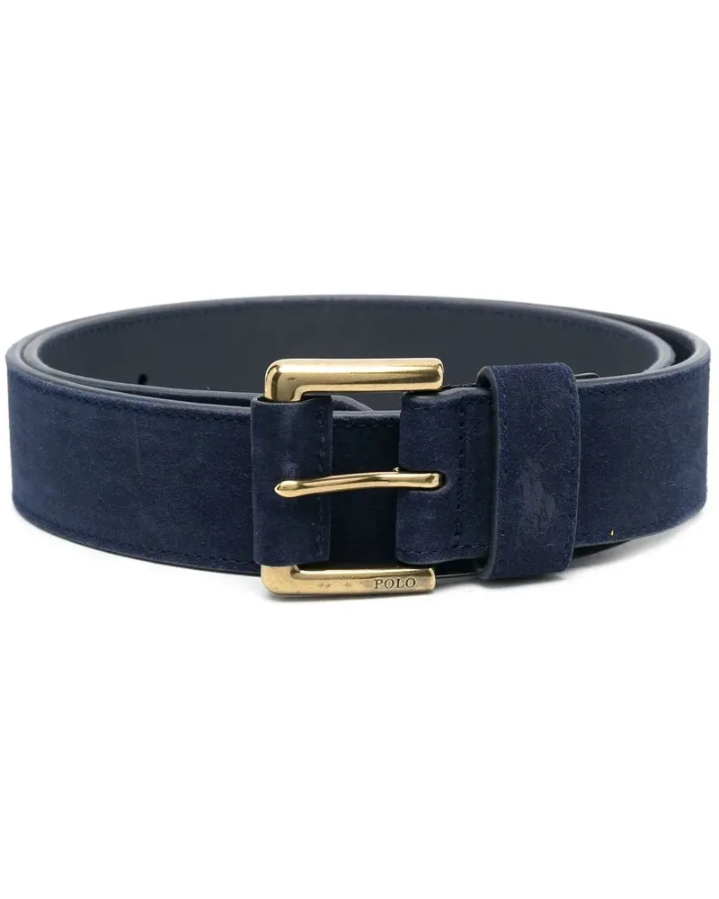 Ralph Lauren Gürtel aus Wildleder - Blau Blau
