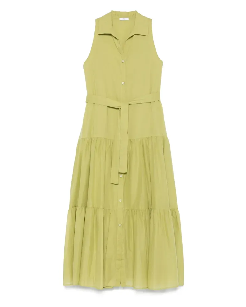 Peserico Midikleid aus Baumwolle - Grün Grün