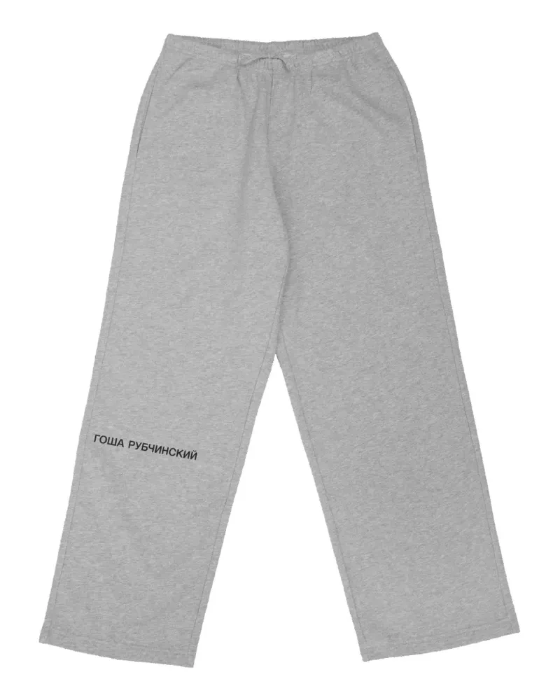 Gosha Rubchinskiy logo-print straight-fit track pants - Grau Grau
