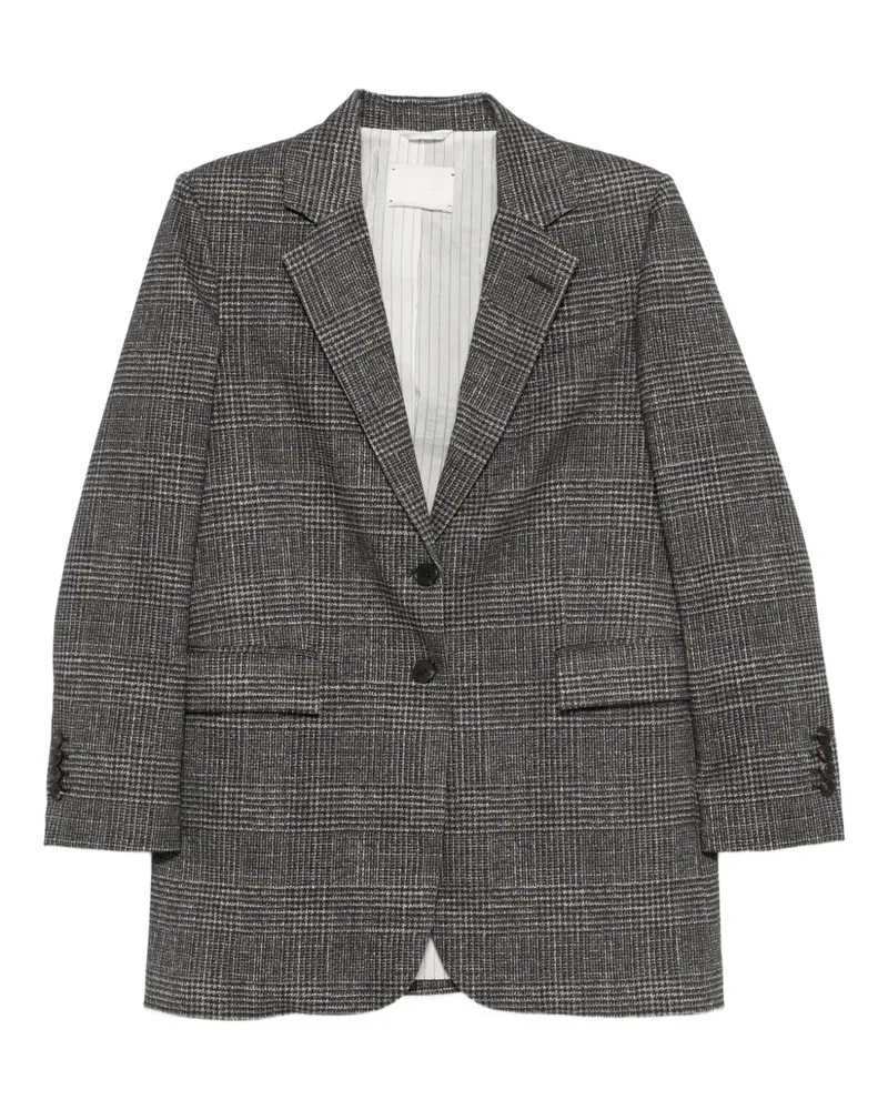 CIRCOLO 1901 Karierte Jacke mit Knöpfen - Schwarz Schwarz