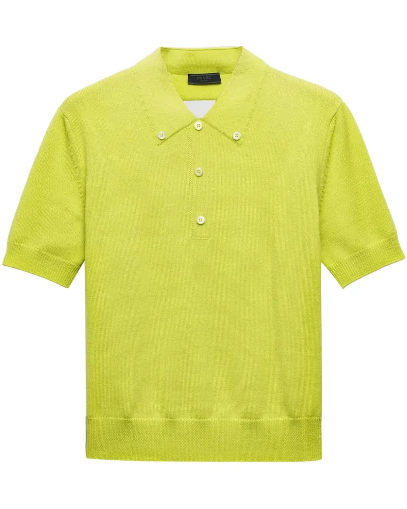 Prada Klassisches Poloshirt - Gelb Gelb