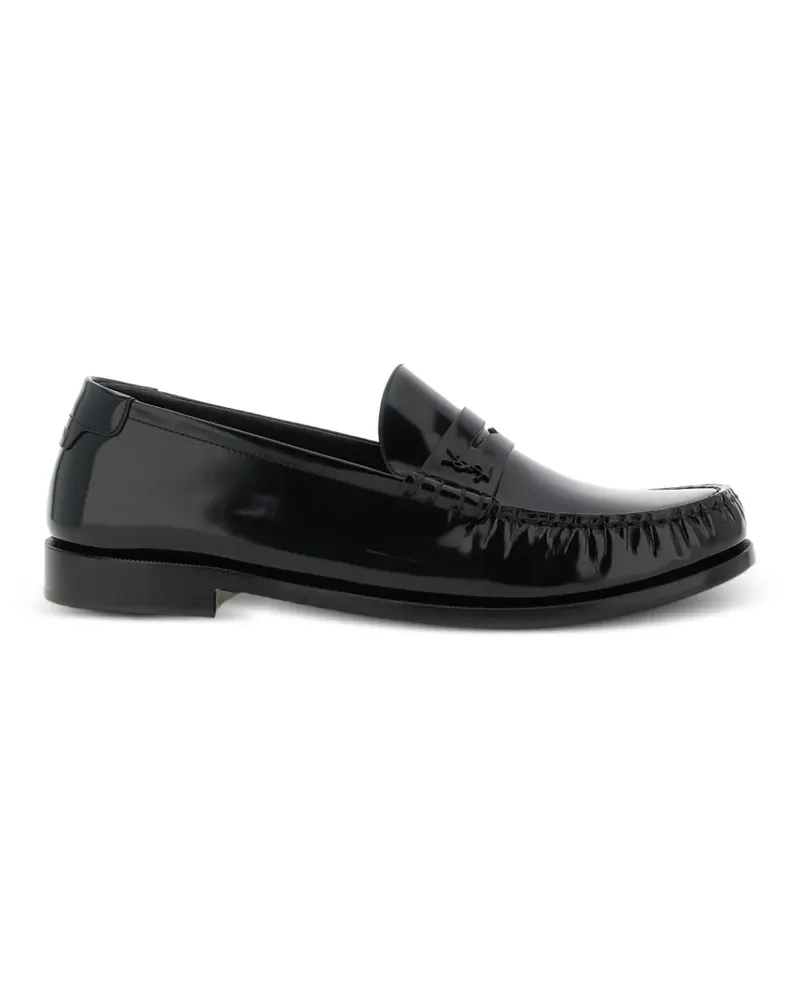 Saint Laurent logo-detail loafers - Schwarz Schwarz