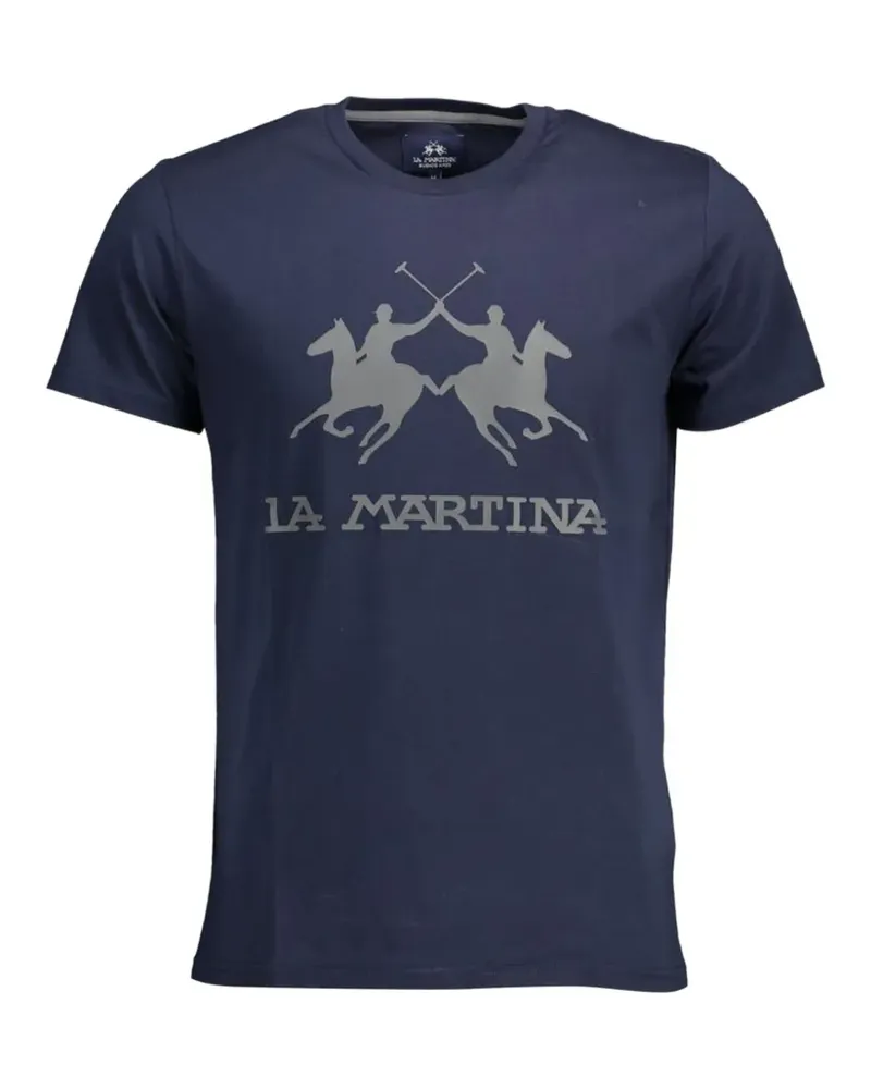 La Martina logo-print t-shirt - Blau Blau