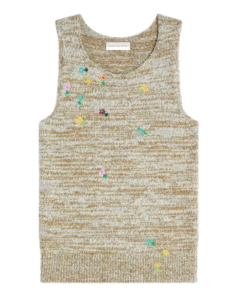 Dries van Noten Pullover mit Stickerei - Grau Grau